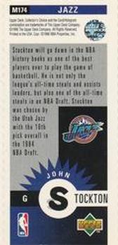 1996-97 Collector's Choice - Mini-Cards #M174 John Stockton Back