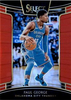 2018-19 Panini Select - Red Prizms #53 Paul George Front