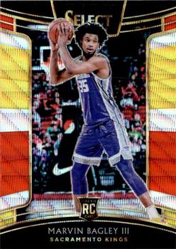2018-19 Panini Select - Tri-Color Prizms #15 Marvin Bagley III Front