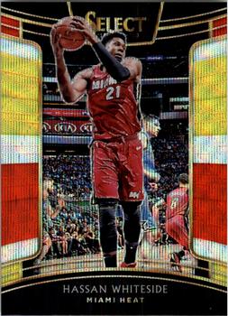 2018-19 Panini Select - Tri-Color Prizms #96 Hassan Whiteside Front