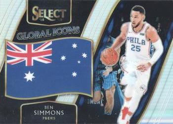 2018-19 Panini Select - Global Icons Silver #5 Ben Simmons Front