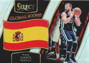 2018-19 Panini Select - Global Icons Silver #7 Marc Gasol Front