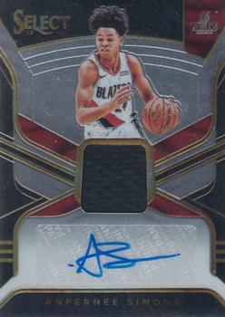 2018-19 Panini Select - Rookie Jersey Autographs #RJA-ASM Anfernee Simons Front