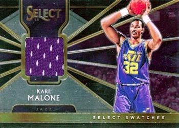 2018-19 Panini Select - Swatches #SS-KM Karl Malone Front