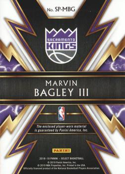 2018-19 Panini Select - Sparks #SP-MBG Marvin Bagley III Back