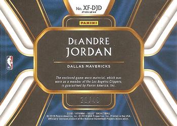 2018-19 Panini Select - X-Factor Memorabilia Copper Prizms #XF-DJD DeAndre Jordan Back