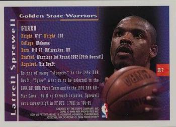 1995-96 Finest - Mystery Finest Bordered Refractors #M7 Latrell Sprewell Back