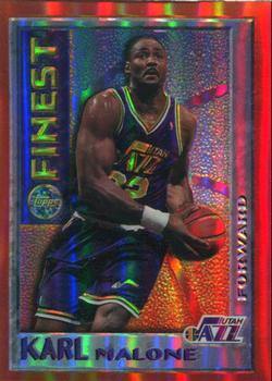 1995-96 Finest - Mystery Finest Bordered Refractors #M12 Karl Malone Front