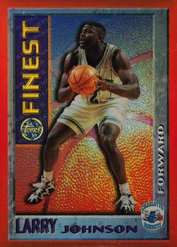 1995-96 Finest - Mystery Finest Bordered Refractors #M13 Larry Johnson Front