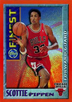 1995-96 Finest - Mystery Finest Bordered Refractors #M15 Scottie Pippen Front