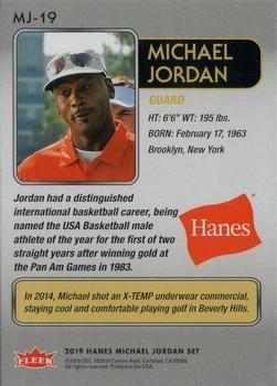 2018-19 Fleer Hanes Michael Jordan 30th Anniversary #MJ-19 Michael Jordan Back