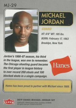 2018-19 Fleer Hanes Michael Jordan 30th Anniversary #MJ-29 Michael Jordan Back