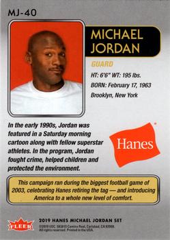 2018-19 Fleer Hanes Michael Jordan 30th Anniversary #MJ-40 Michael Jordan Back