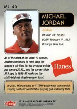 2018-19 Fleer Hanes Michael Jordan 30th Anniversary #MJ-45 Michael Jordan Back