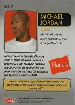 2018-19 Fleer Hanes Michael Jordan 30th Anniversary - Red Foil #MJ-3 Michael Jordan Back