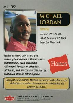 2018-19 Fleer Hanes Michael Jordan 30th Anniversary - Red Foil #MJ-39 Michael Jordan Back