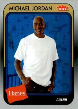 2018-19 Fleer Hanes Michael Jordan 30th Anniversary - Blue Foil #MJ-16 Michael Jordan Front
