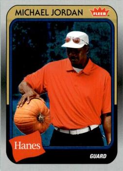 2018-19 Fleer Hanes Michael Jordan 30th Anniversary - Blue Foil #MJ-25 Michael Jordan Front