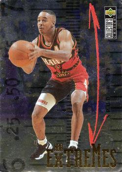 1995-96 Collector's Choice English II - NBA Extremes #E2 Spud Webb Front