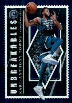 2018-19 Panini Cornerstones - Unbreakables #29 Karl-Anthony Towns Front