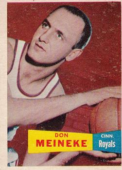 1957-58 Topps #21 Don Meineke Front