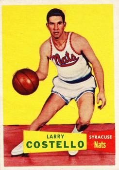 1957-58 Topps #33 Larry Costello Front