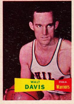 1957-58 Topps #49 Walt Davis Front