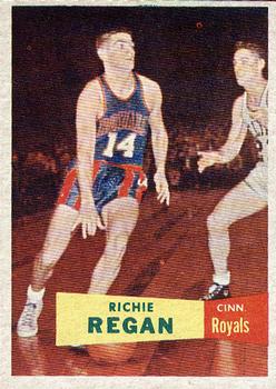 1957-58 Topps #50 Richie Regan Front