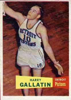 1957-58 Topps #62 Harry Gallatin Front