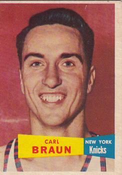 1957-58 Topps #4 Carl Braun Front