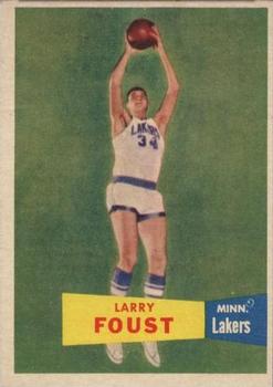 1957-58 Topps #18 Larry Foust Front