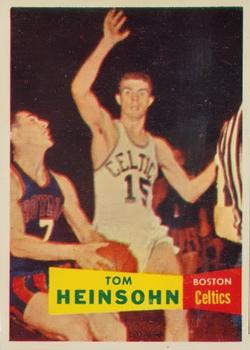 1957-58 Topps #19 Tom Heinsohn Front