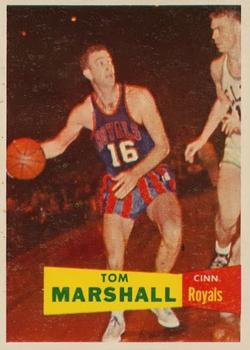 1957-58 Topps #22 Tom Marshall Front