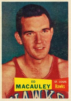 1957-58 Topps #27 Ed Macauley Front
