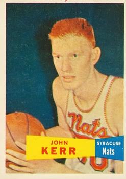 1957-58 Topps #32 John Kerr Front