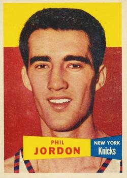 1957-58 Topps #55 Phil Jordon Front