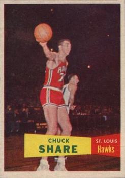 1957-58 Topps #61 Chuck Share Front