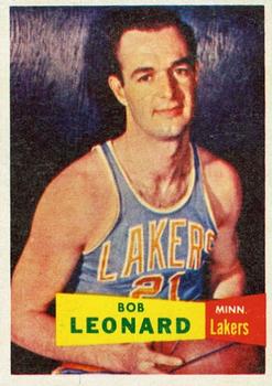 1957-58 Topps #74 Bob Leonard Front