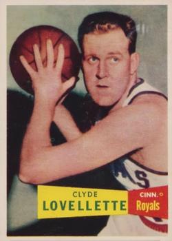 1957-58 Topps #78 Clyde Lovellette Front