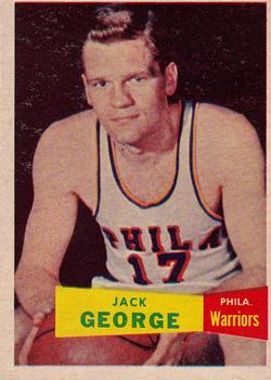 1957-58 Topps #67 Jack George Front