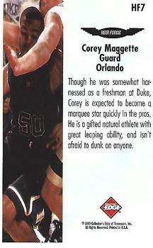 1999 Collector's Edge - Heir Force #HF7 Corey Maggette Back