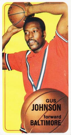 1970-71 Topps #92 Gus Johnson Front