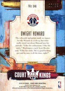 2018-19 Panini Court Kings - Renaissance Men Ruby #36 Dwight Howard Back