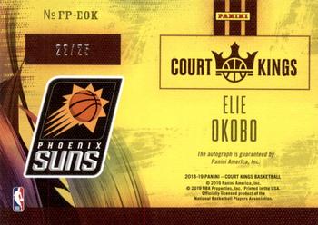 2018-19 Panini Court Kings - Fresh Paint Sapphire #FP-EOK Elie Okobo Back