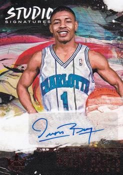 2018-19 Panini Court Kings - Studio Signatures Ruby #ST-MBG Muggsy Bogues Front
