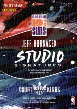 2018-19 Panini Court Kings - Studio Signatures Ruby #ST-JHN Jeff Hornacek Back