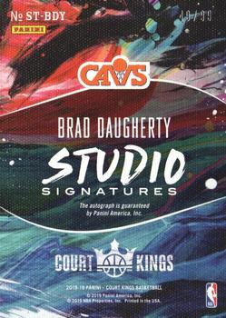 2018-19 Panini Court Kings - Studio Signatures Ruby #ST-BDY Brad Daugherty Back