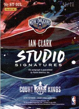 2018-19 Panini Court Kings - Studio Signatures Ruby #ST-ICL Ian Clark Back