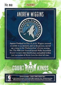 2018-19 Panini Court Kings - International #82 Andrew Wiggins Back