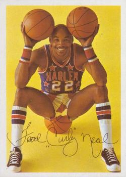 1971 Fleer Cocoa Puffs Harlem Globetrotters #24 Curly Neal Front